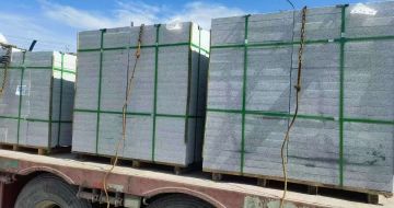 齐齐哈尔 芝麻白花岗岩地铺石装车日常