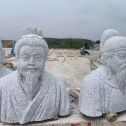 齐齐哈尔 白麻花岗岩石材人物立体雕刻