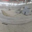 齐齐哈尔 芝麻白异形坐凳，自然面光面弧形加工