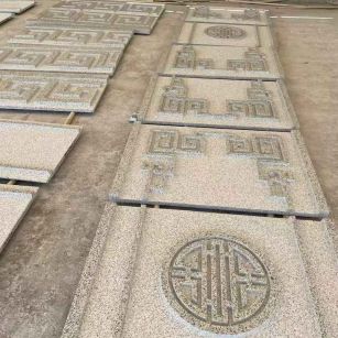 齐齐哈尔 白麻花岗岩外墙立面雕刻板