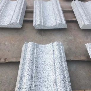 齐齐哈尔 白麻花岗岩光面别墅线条