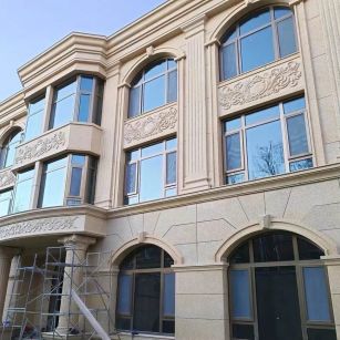 齐齐哈尔 黄金麻花岗岩别墅外墙干挂