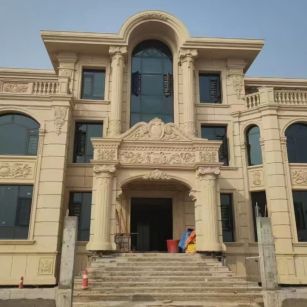 齐齐哈尔 黄金麻花岗岩别墅外墙干挂