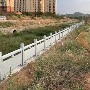 齐齐哈尔 白麻河道栏杆效果展示图