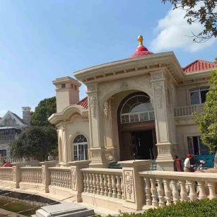 齐齐哈尔 黄金麻花岗岩欧式别墅