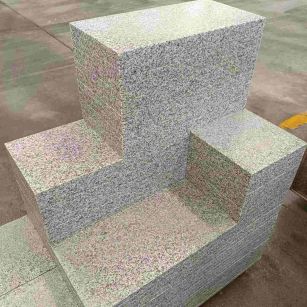 齐齐哈尔 白麻花岗岩荔枝面地铺石