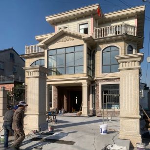 齐齐哈尔 黄金麻花岗岩荔枝面别墅外墙干挂私家专属