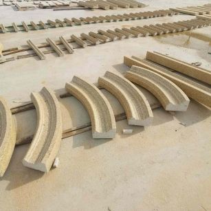 齐齐哈尔 黄金麻花岗岩别墅线条