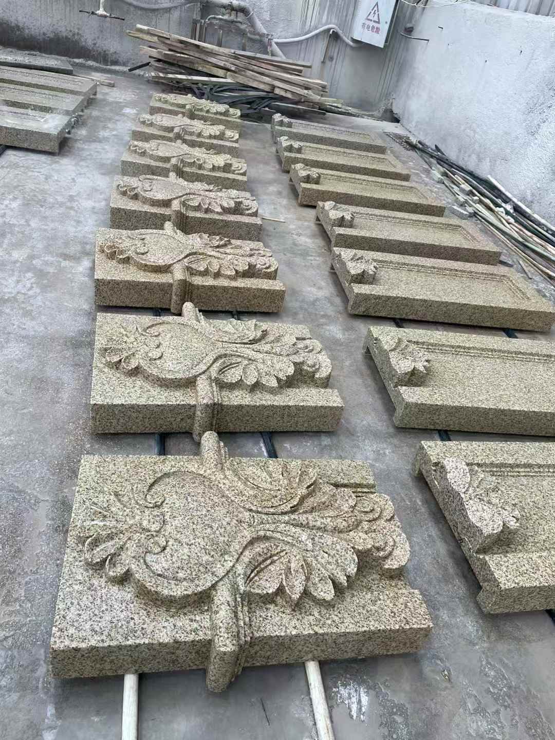 齐齐哈尔 黄金麻花岗岩别墅外墙雕刻板