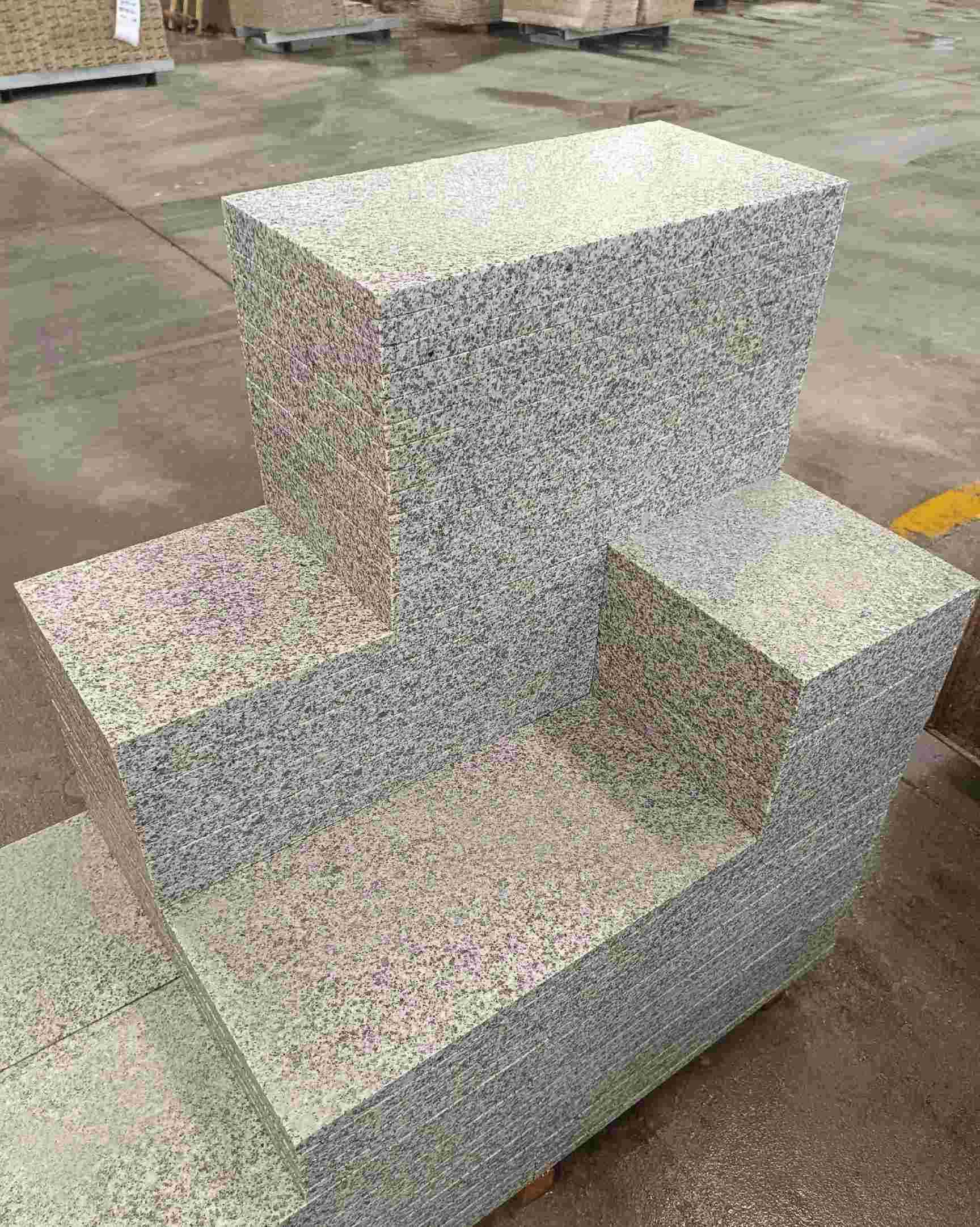 齐齐哈尔 白麻花岗岩荔枝面地铺石