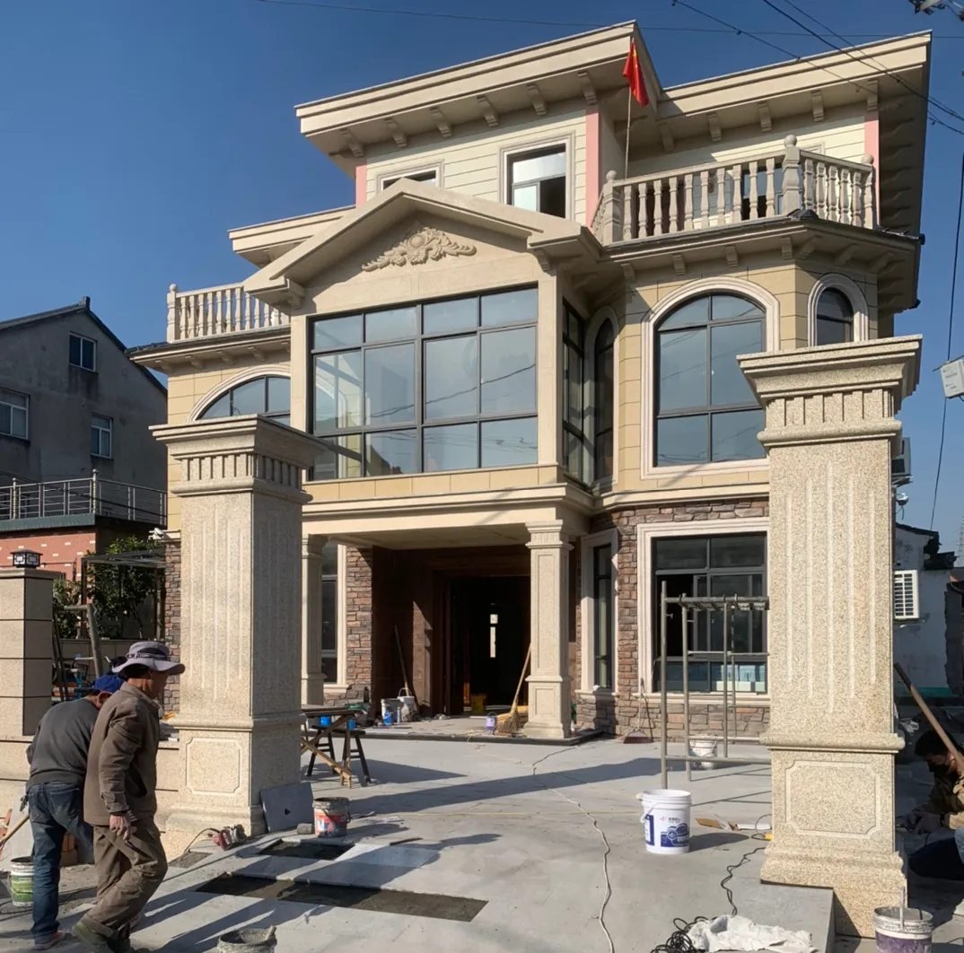 齐齐哈尔 黄金麻花岗岩荔枝面别墅外墙干挂私家专属