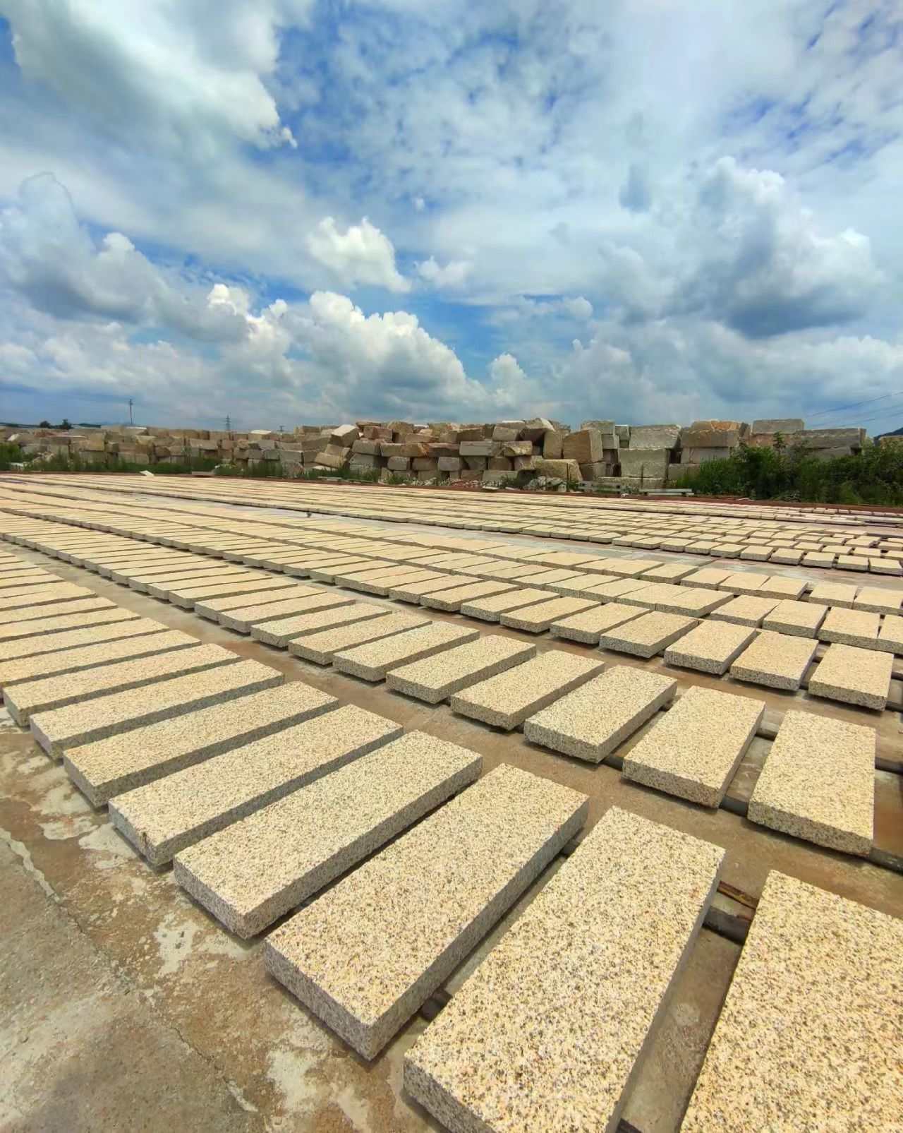 齐齐哈尔 黄金麻花岗岩荔枝面地铺石防护中